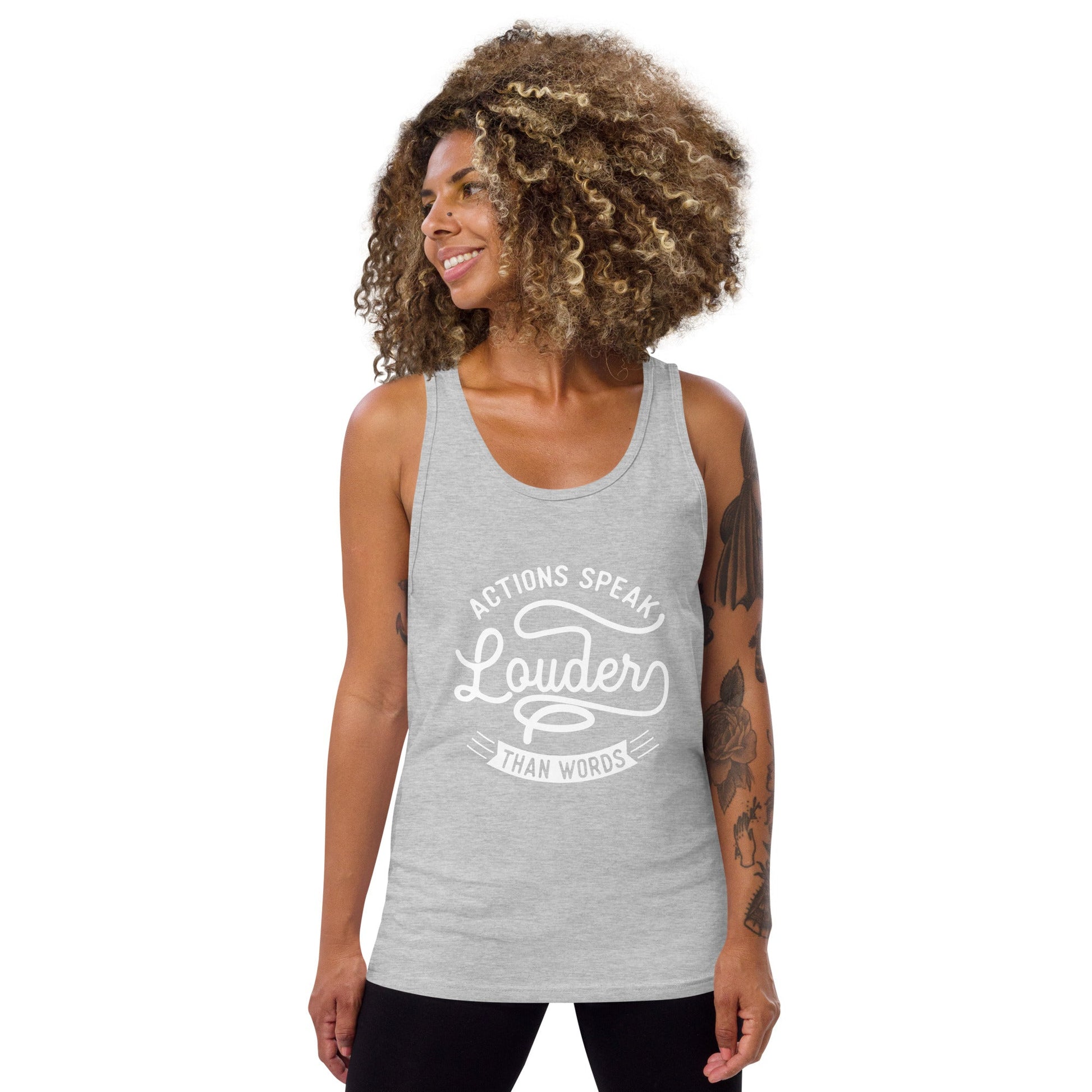 Women's Actions Speak Louder Than Words Tank Top - Pixellly ANZ