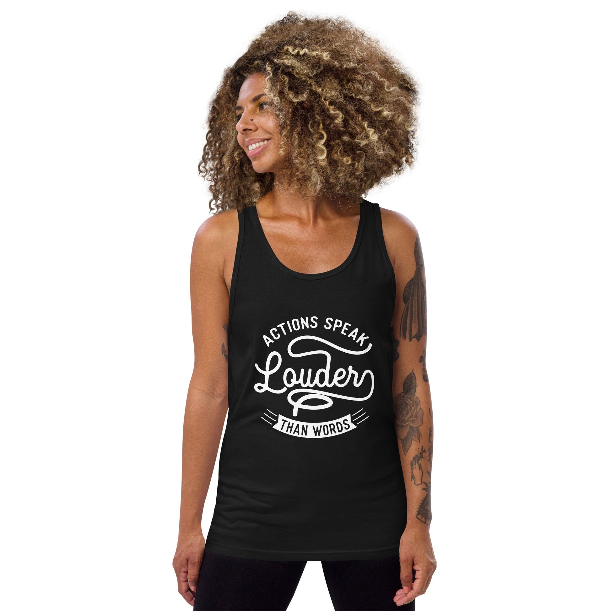 Women's Actions Speak Louder Than Words Tank Top - Pixellly ANZ