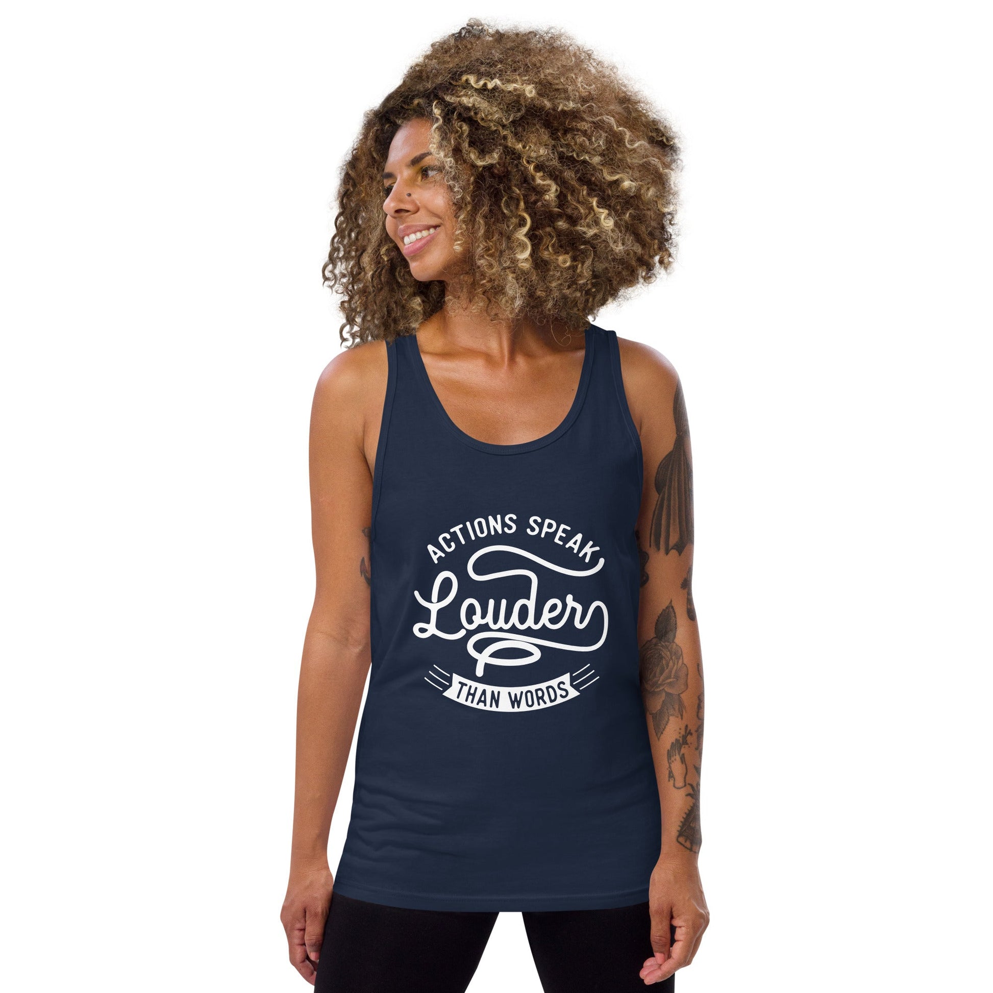 Women's Actions Speak Louder Than Words Tank Top - Pixellly ANZ