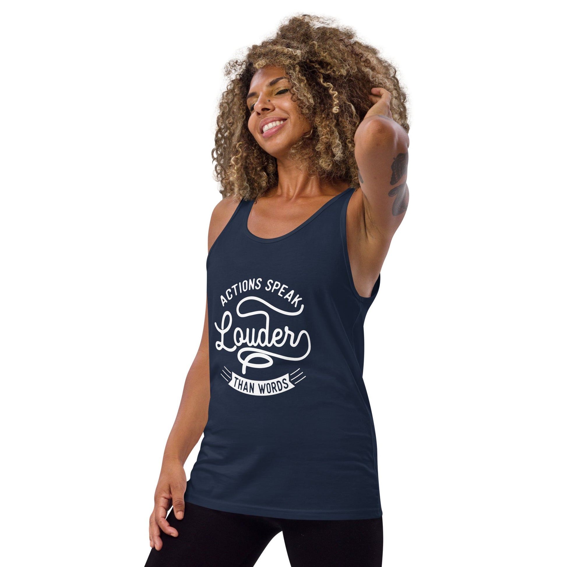 Women's Actions Speak Louder Than Words Tank Top - Pixellly ANZ