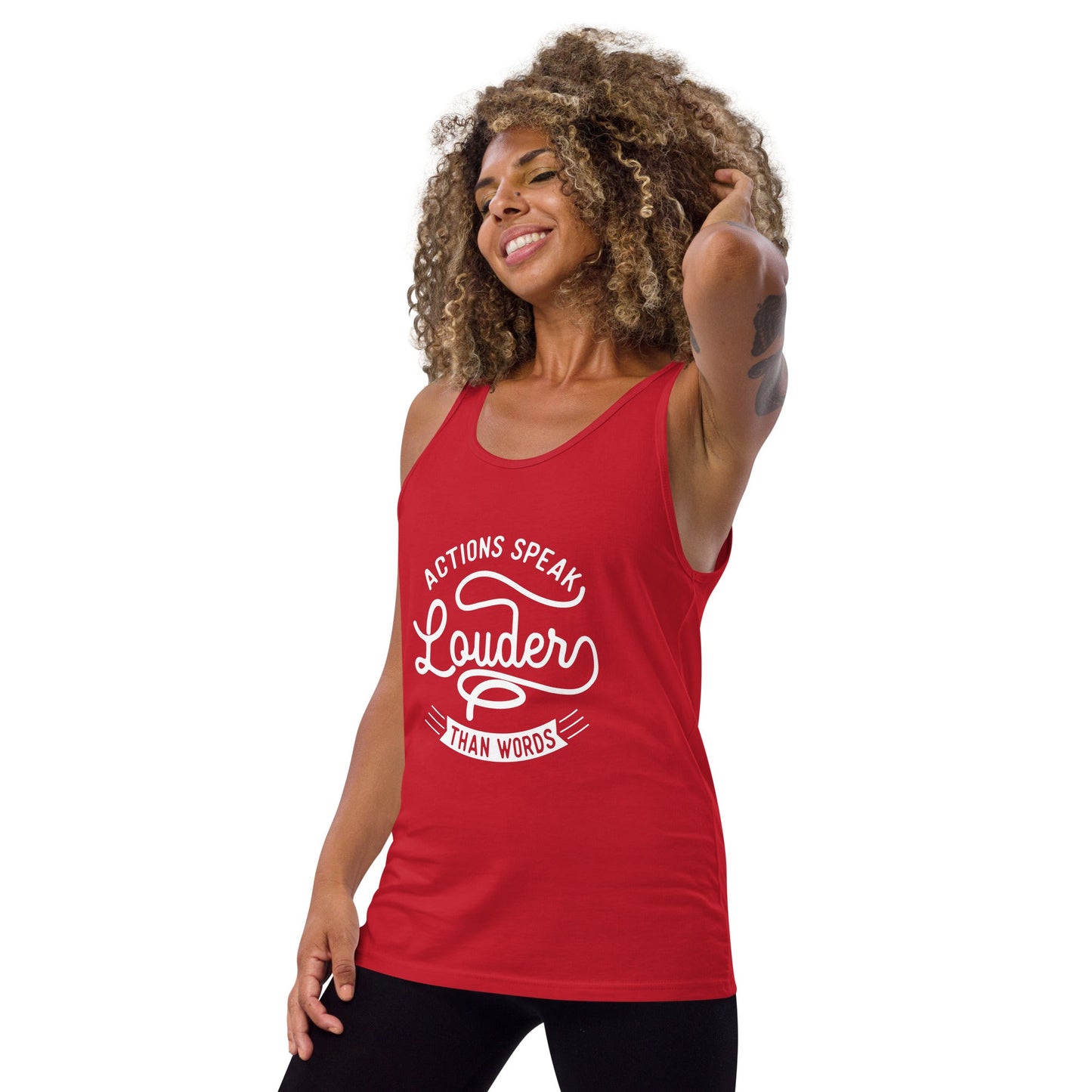 Women's Actions Speak Louder Than Words Tank Top - Pixellly ANZ