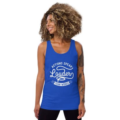 Women's Actions Speak Louder Than Words Tank Top - Pixellly ANZ