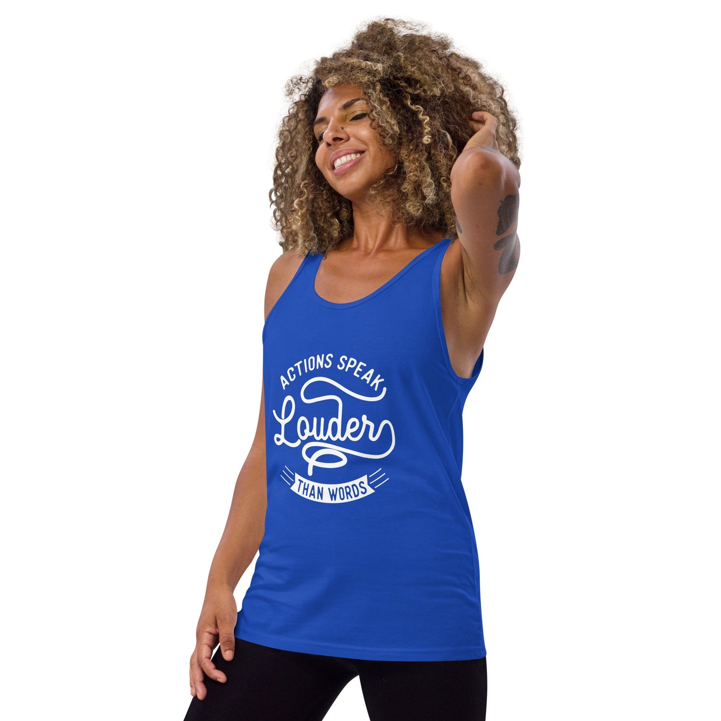 Women's Actions Speak Louder Than Words Tank Top - Pixellly ANZ