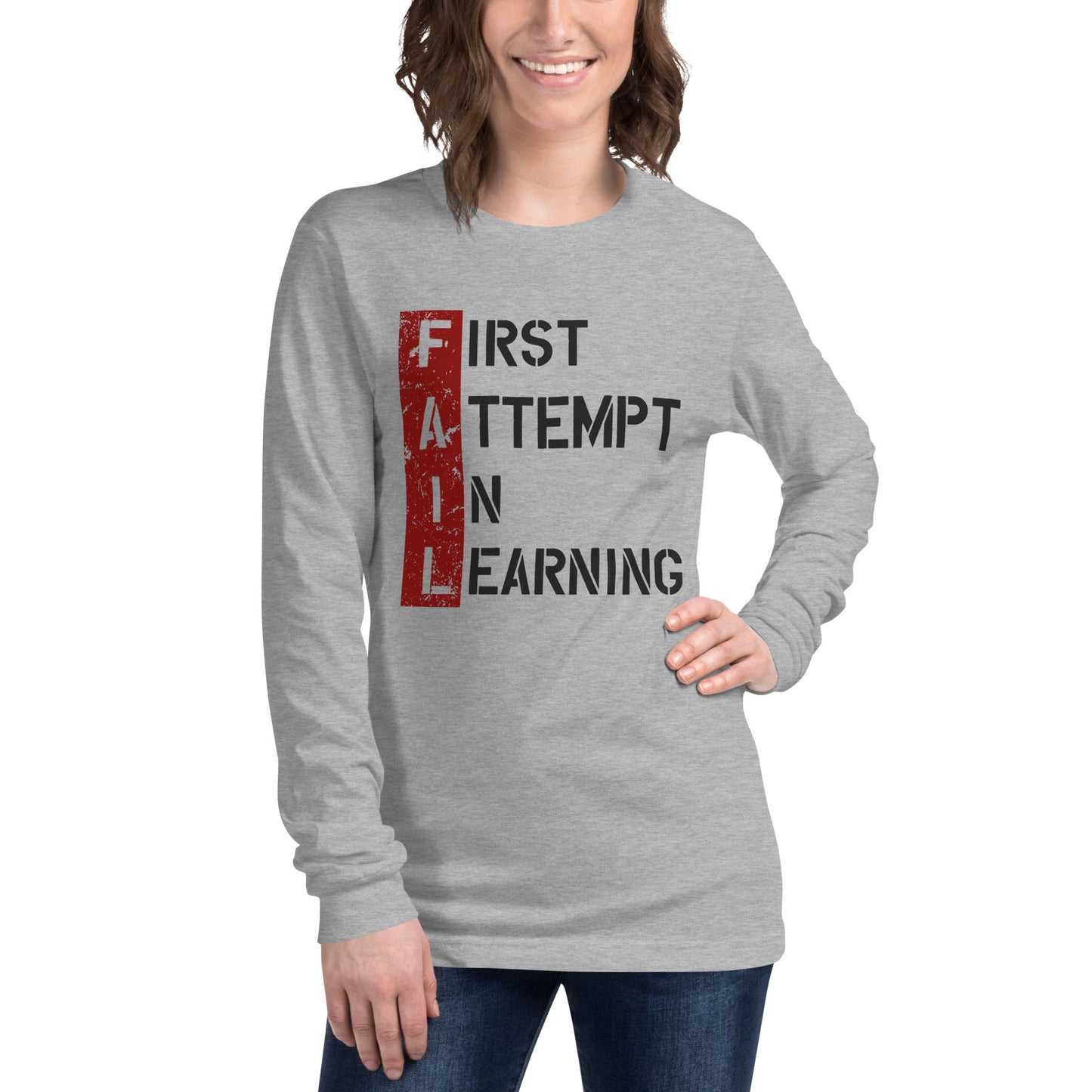 Women’s FAIL Long Sleeve Tee - Pixellly ANZ