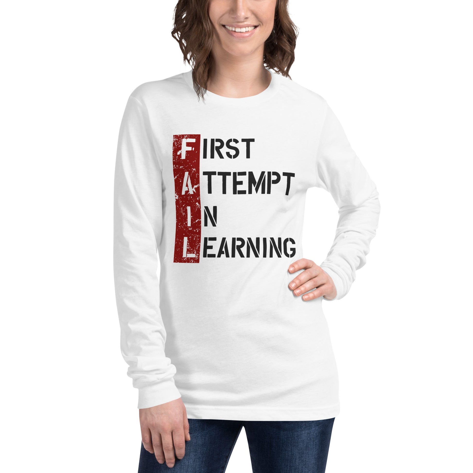 Women’s FAIL Long Sleeve Tee - Pixellly ANZ