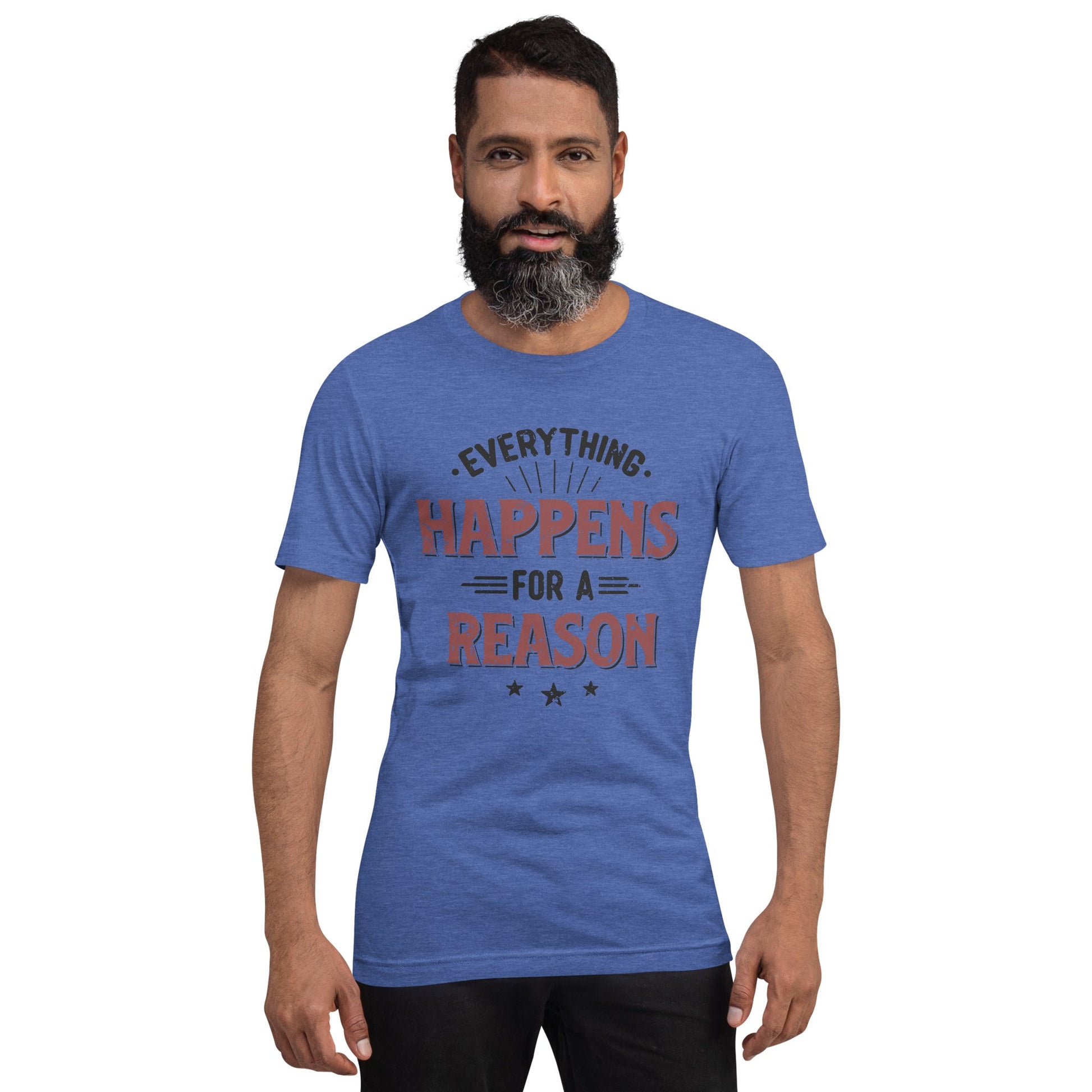 Mens Everything Happens For A Reason T-shirt - Pixellly ANZ