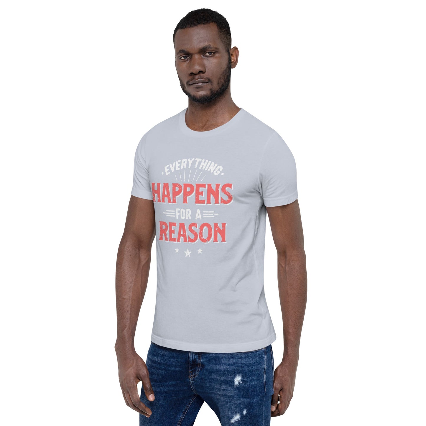 Mens Everything Happens For A Reason T-shirt - Pixellly ANZ