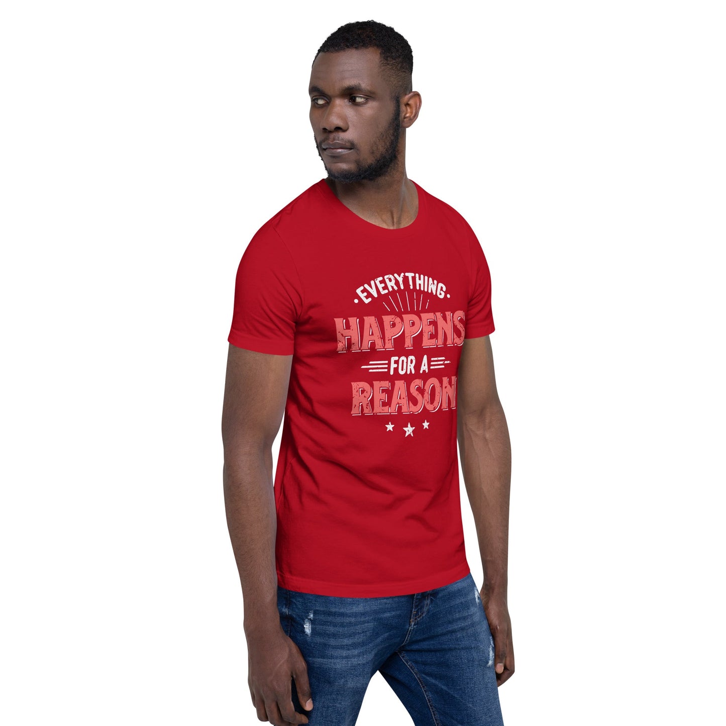 Mens Everything Happens For A Reason T-shirt - Pixellly ANZ