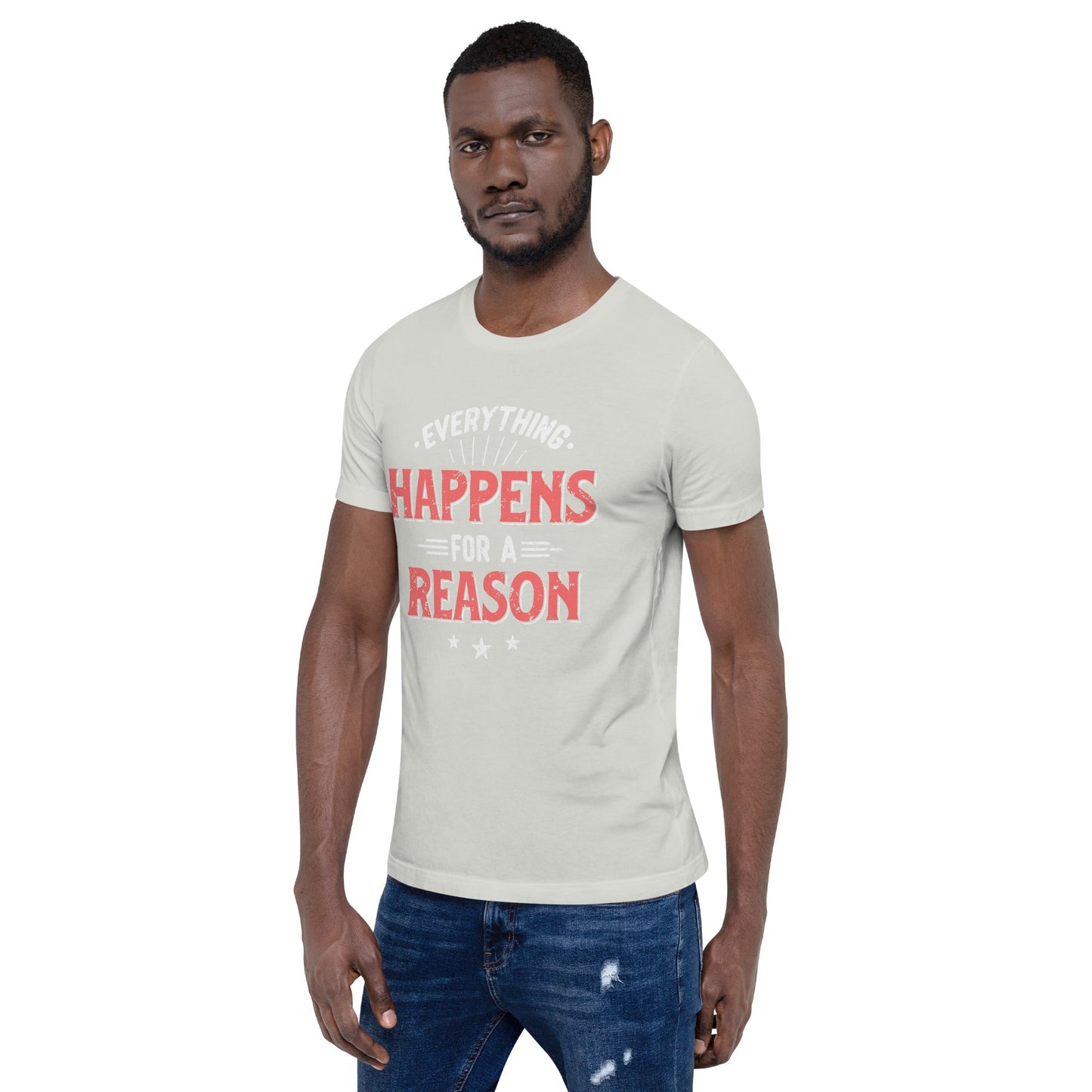 Mens Everything Happens For A Reason T-shirt - Pixellly ANZ